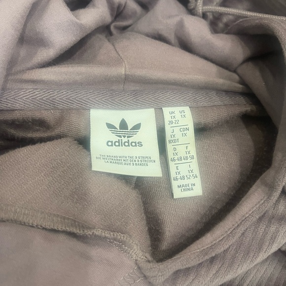 Adidas purple Sweater Hoodie -1X - Picture 9 of 12